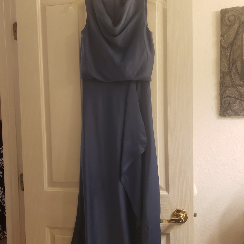 Just...Taylor Cowl Neck Maxi Dress in Slate Blue